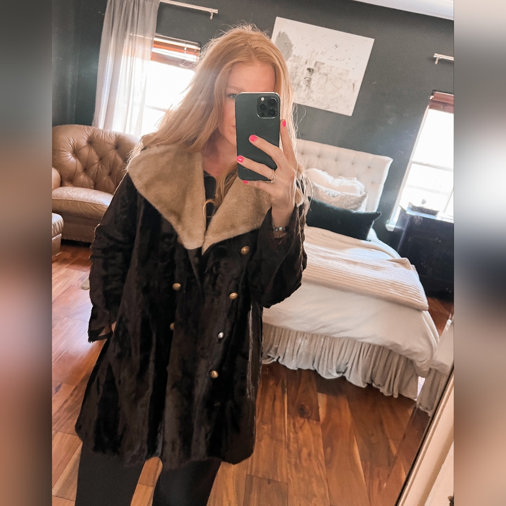 Vintage faux fur coat